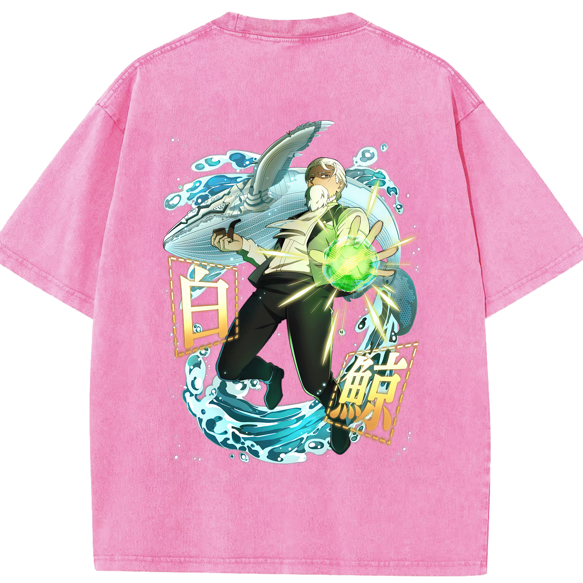 （画像用） 文豪ストレイドッグス Bungo Stray Dogs 綿100% ヴィンテージ風 半袖Tシャツ（背面プリント）